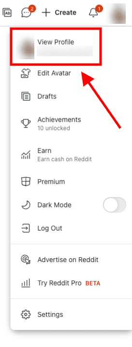 Steps to delete your Reddit account.