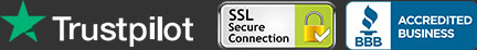 trustpilot ssl and bbb badges