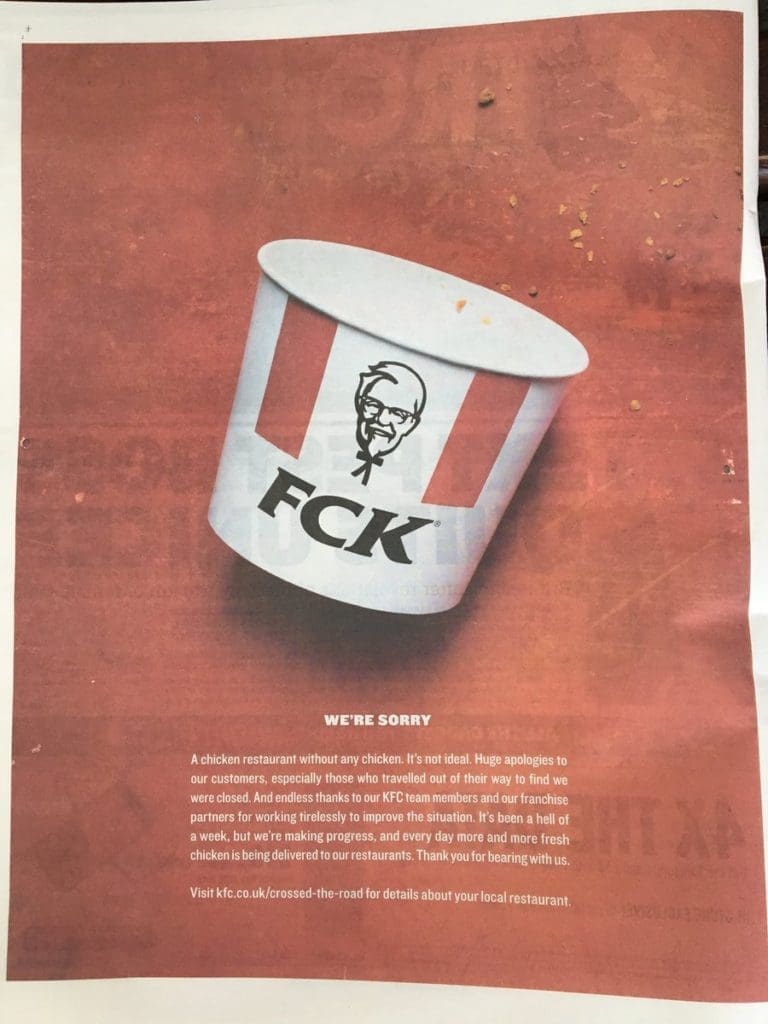 KFC's "FCK" campaign