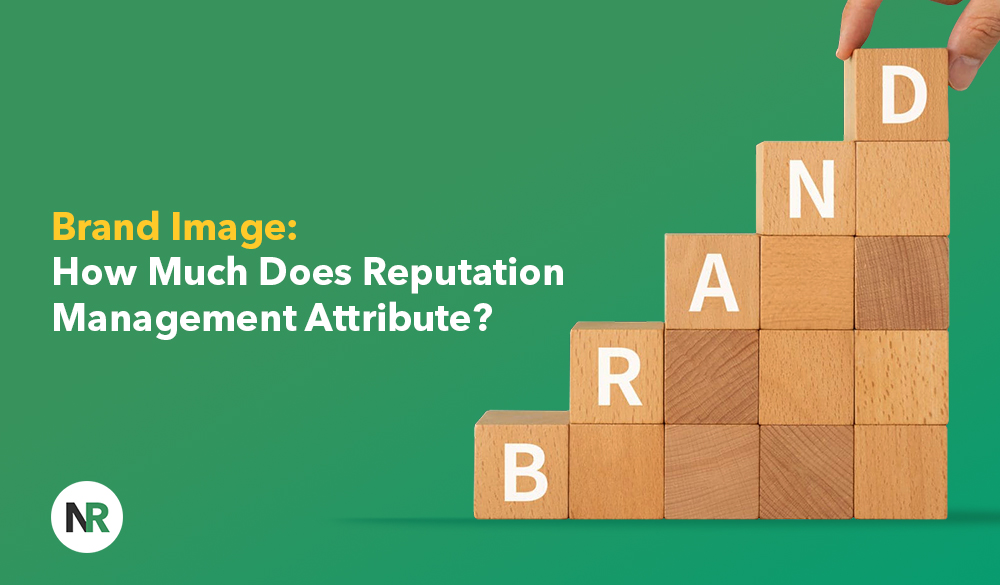 How much does reputation management attribute to brand image?