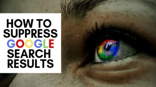 looking for how to suppress Google search results