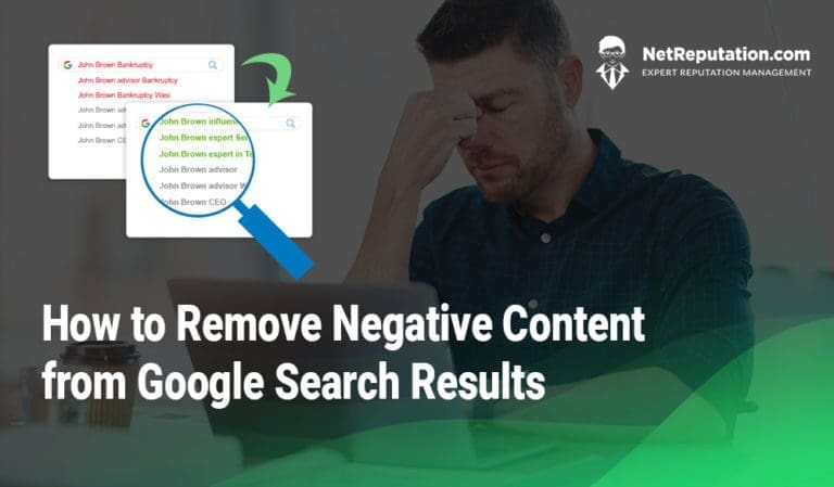 How to Remove Negative Content from Google Search Results