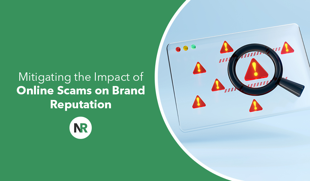 Strategies for reducing the effect of online scams on corporate image.