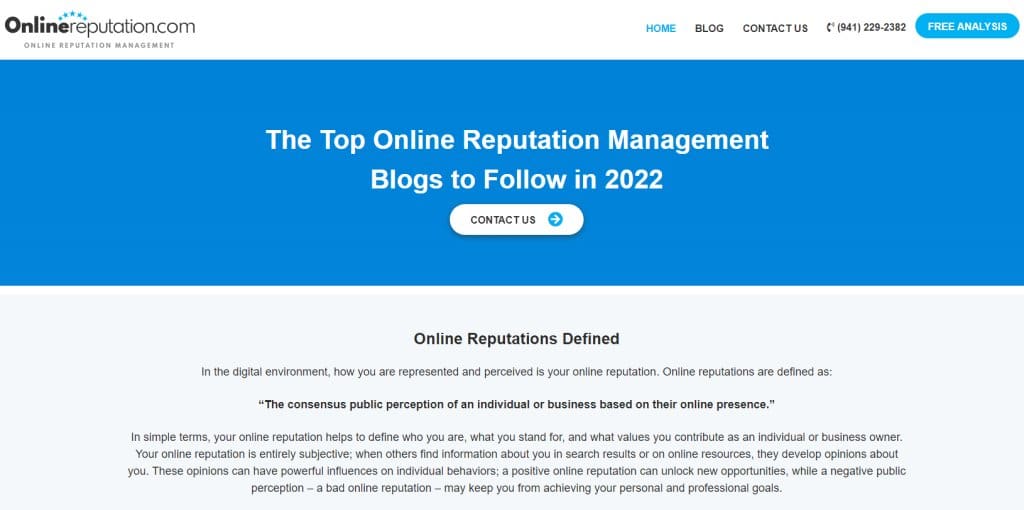 the top online reputation management blog.