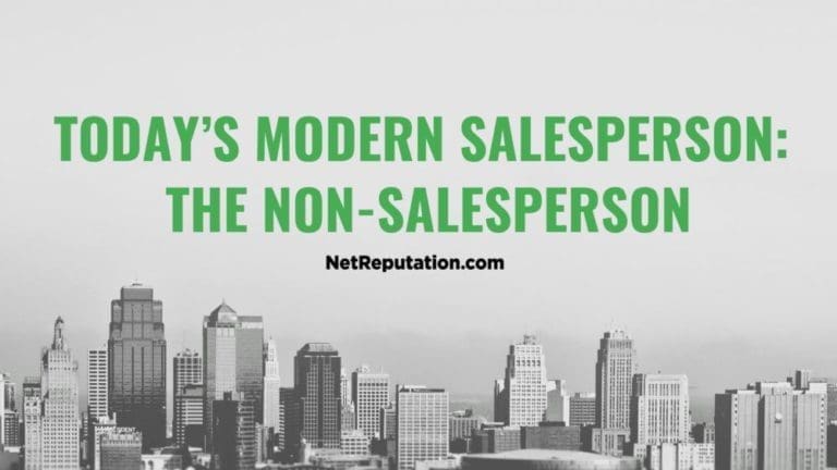 Today’s Modern Salesperson: The Non-Salesperson