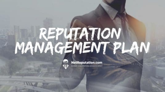 man creating a reputation management plan
