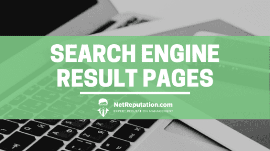 Search Engine Result Pages - Net Reputation