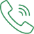 a black background with a green phone icon.