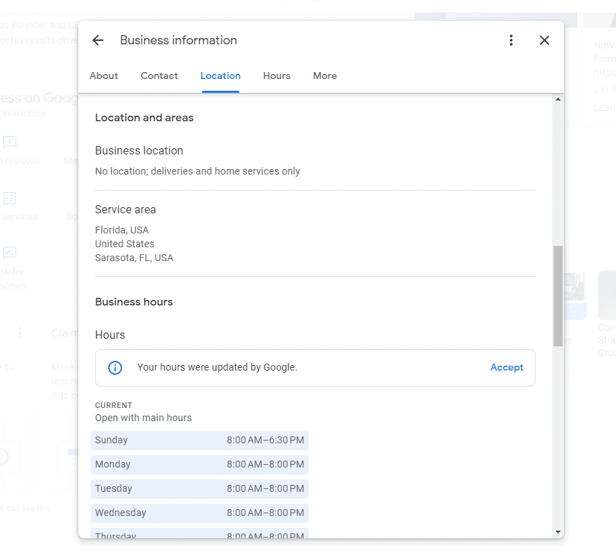 Google Business Profile Management