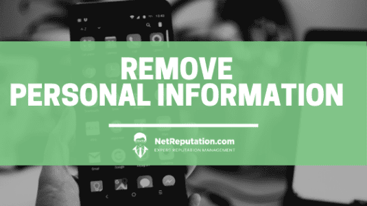 how to remove personal information from the internet