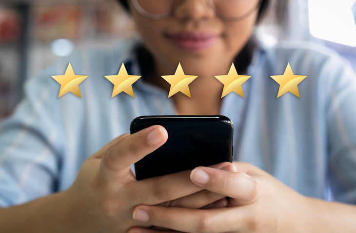 5 star customer ratings