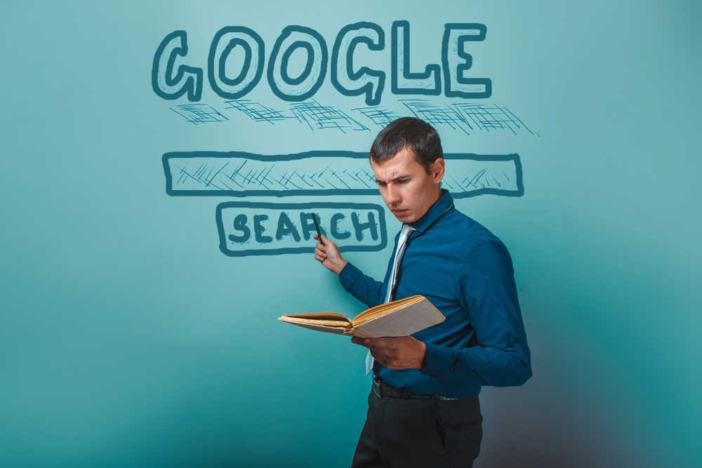 Man looking for how to push down negative search results on google