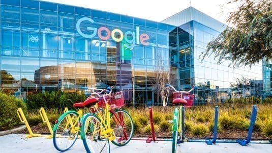 Google Building with Bikes Outside