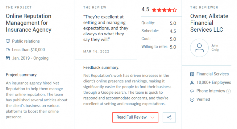 NetReputation Is a Top-Rated Online Reputation Management Company 2023