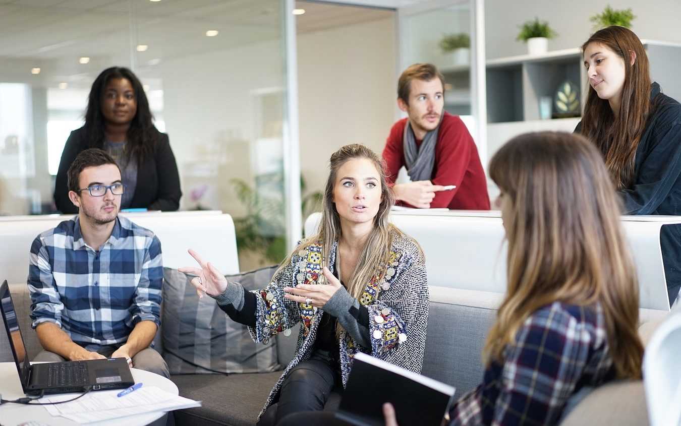 coworkers in a meeting